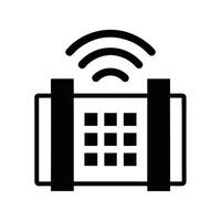 Security System Wireless Connection Device Icon Illustration Design vector