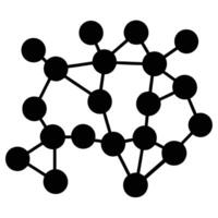 Abstract Network Connection Illustration Depicting Data Communication And Scientific Conceptualization In Black And White vector