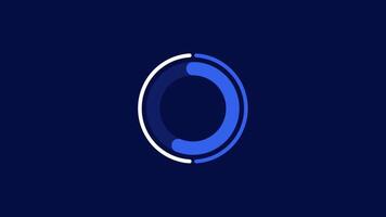 Business infographic element - animated donut chart with rounded edges video