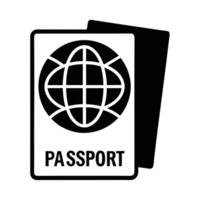 Passport Icon Design Featuring A Globe Symbol For Travel Identification vector