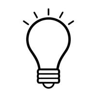 Idea Generation Light Bulb Icon Symbolizes Innovation And Creativity In Business vector