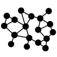 Black Network Node Structure Connection Diagram Illustration For Business And Technology Concepts vector