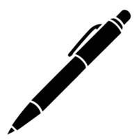 Simple Black Pen Illustration For Writing And Note Taking Design Element vector
