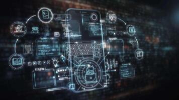Synergy of digital data visualization with smartphone aesthetics video