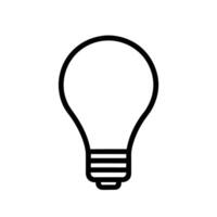 Light Bulb Icon Illustration Representing Idea Innovation And Solution vector