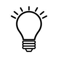 Light Bulb Icon Illustration Symbolizes Idea Generation And Innovation In Business vector