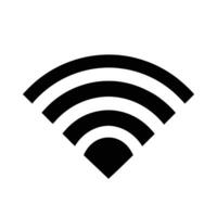 Minimalist Wifi Symbol Icon Wireless Network Connection Concept Isolated On White vector