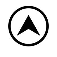 Arrow Directional Sign Inside Circle Illustration For Navigation And User Interface Design vector