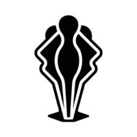 Silhouette Abstract Figure Glyph Design Art Graphic Element Symbol Illustration vector