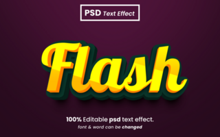 Flash 3D Text Effect psd