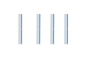 Domino effect chain reaction 2D cartoon object animation. Crisis impact, cascading failure. Visual metaphor. Dominoes falling in sequence animated flat colorful item 4K isolated on white video