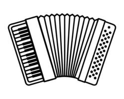 Simple accordion icon on a white background vector