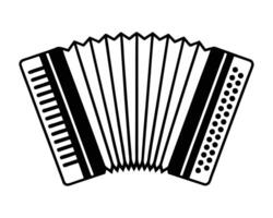 an accordion on a white background vector