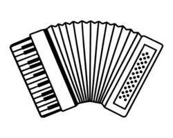 Accordion icon on a white background vector