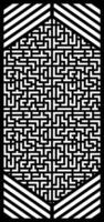 Intricate Maze Pattern with Geometric Design and Lines vector