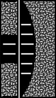 Intricate Geometric Maze Pattern Design vector