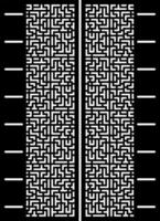 Intricate Maze Pattern Design vector