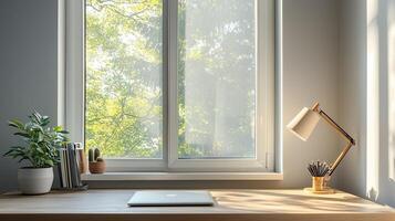 Fresh Workspace Clean View photo