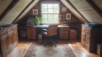 Rustic Contemporary Workspace photo