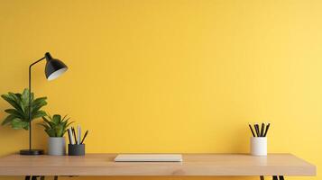 Contemporary Desk Empty Space photo