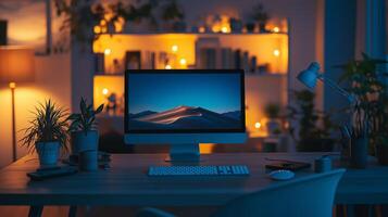 Evening Work Atmosphere photo