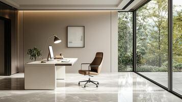 Contemporary Light Empty Space photo