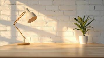 Clean Office Daylight Scene photo