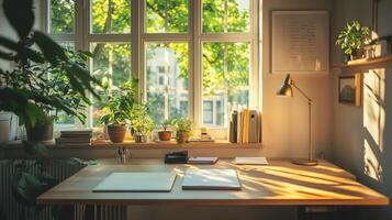 Minimal Office Clean Setting photo