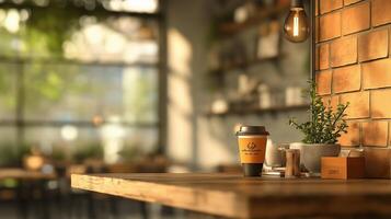 Modern Coffee Lounge Soft Light photo