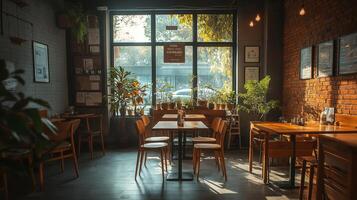 Cozy Cafe Environment Urban Design photo