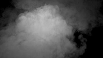 Black background with dense smoke, ideal for enhancing creative projects visually with copy space video