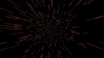 Futuristic Speed light lines through space Tunnel background with copy space video