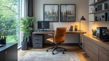 Golden Hour Ergonomic Setup photo