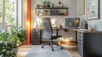 Whimsical Home Office Design Modern photo