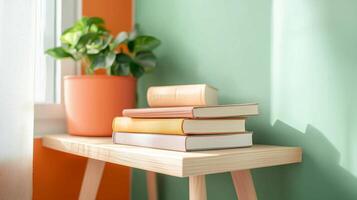 Soft Pastel Library Corner photo