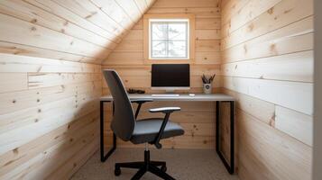 Contemporary Rustic Work Haven photo