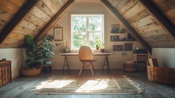 Modern Loft Workspace Layout photo