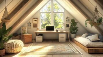 Contemporary Attic Haven photo