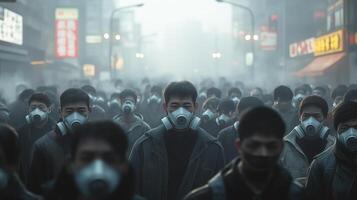 Air Masks as Essential Gear in a Congested Metropolis photo