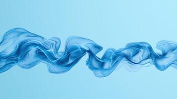 Flowing blue waves create serene and calming visual effect, perfect for backgrounds or abstract designs photo