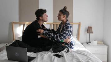 Capturing Intimate Moments in a Cozy and Inviting Bedroom Setting Full of Warmth and Love video