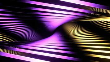 Purple and Yellow Abstract Moving Lines Background VJ Loop in 4K video