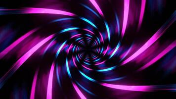 Cyan and Pink Spiral Energy Flow Background VJ Loop in 4K video