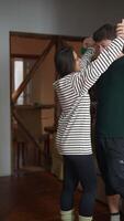 Capturing Joyful Moments of Love and Affection in a Cozy and Inviting Room Setting video