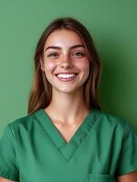Portrait of a Young Smiling Physical Therapy Assistant photo