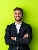 Confident young professional in a suit photo