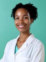Portrait of a young smiling medical professional photo
