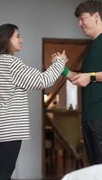 Engaging and Playful Interaction Between Friends in a Cozy and Comfortable Setting video