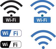 Free wifi icon set. Wireless Network Symbol wifi icon. wi-fi point icon on white symbols vector