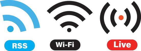 WiFi icon set. Wireless and wifi icons. free wifi icon black white background. Wireless internet Sign isolated on white symbols, vector